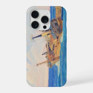 Coque iPhone 15 Pro Image de style de peinture de l'épave du navire Ed