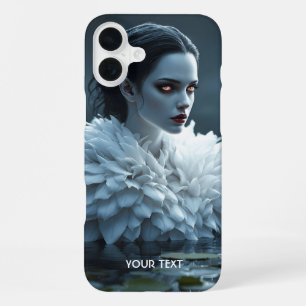 Coque iPhone 16 Plus Imaginaire Cute Lake Cygne Blanc