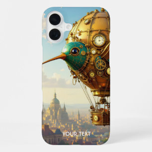 Coque iPhone 16 Plus Imaginaire Cute Steampunk Bird Sky