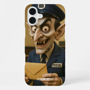 Coque iPhone 16 Plus Imaginaire Cute Strange Postal Worker