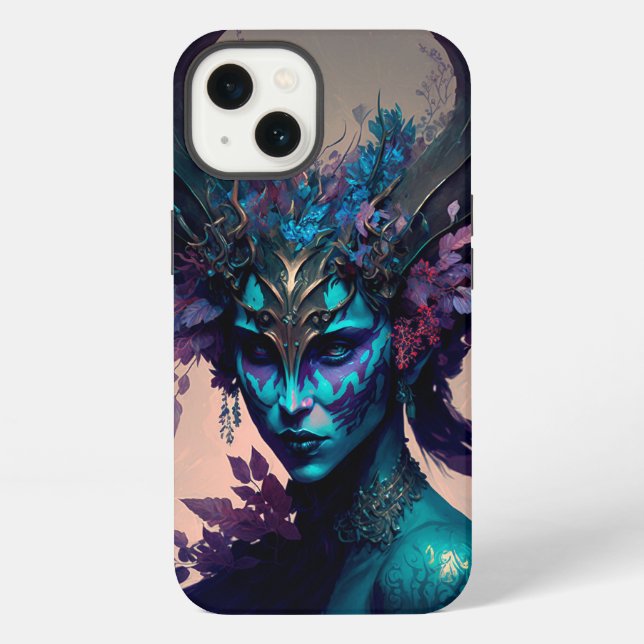Coque iPhone Imaginaire Elfe foncé (Verso)