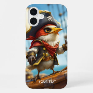 Coque iPhone 16 Plus Imaginaire mignon oiseau capitaine Pirate