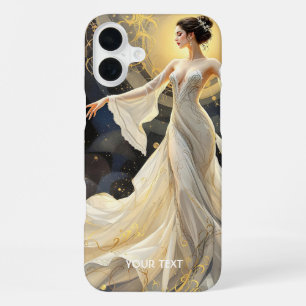 Coque iPhone 16 Plus Imaginaire Mignonne Lady Espace Dansant