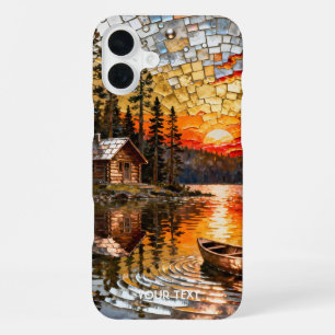 Coque iPhone 16 Plus Imaginaire Mur Embossé Métal paysage