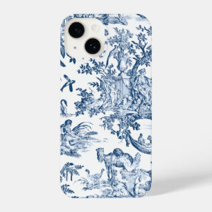 Coque Pour iPhone 14 Imaginaire Mythique Créatures Vintage Toile-Blue