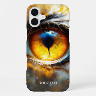 Coque iPhone 16 Plus Imaginaire Tigre mou Oeil orange