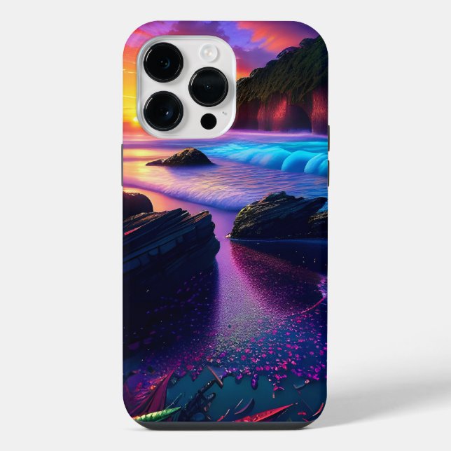 Coque iPhone Imaginaire Tropical Beach One (Verso)