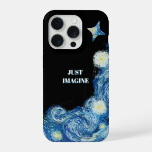 Coque iPhone 15 Pro Imaginez simplement Étui de téléphone Starry night
