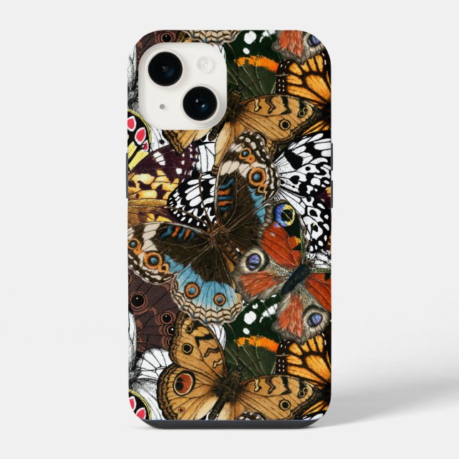 Coque iPhone Impression animale. Ailes de papillon. (Verso)