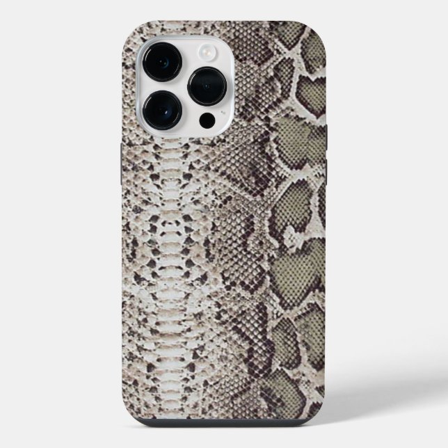 Coque iPhone Impression animale peau de serpent (Verso)