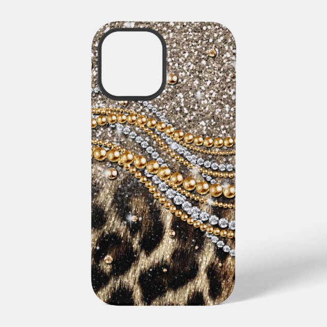 Coque iPhone Impression d'animal léopard tendance magnifique (Verso)