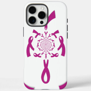 Coque iPhone 16 Pro Max Impression d'art pour la sensibilisation au cancer