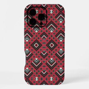 Coque iPhone 16 Pro Max Impression de mudcloth rétro africain Retso zimbab