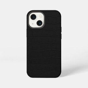 Etui iPhone 13 Mini Impression de peau de crocodile noir