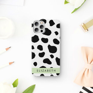 Coque iPhone 12 Pro Impression De Vache, Spots De Vache, Noir Et Blanc