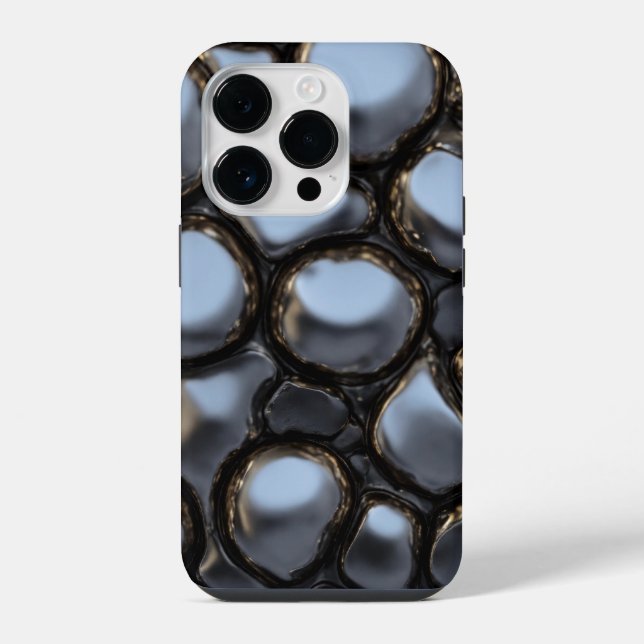 Coque iPhone Impression en acier inoxydable argent titane (Verso)