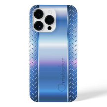 Impression en acier inoxydable bleu titane