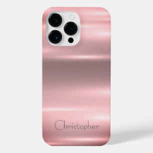 Coque Pour Pour iPhone 14 Pro Max Impression en acier inoxydable en bronze de titane