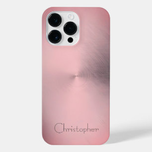 Coque Pour Pour iPhone 14 Pro Max Impression en acier inoxydable en bronze de titane