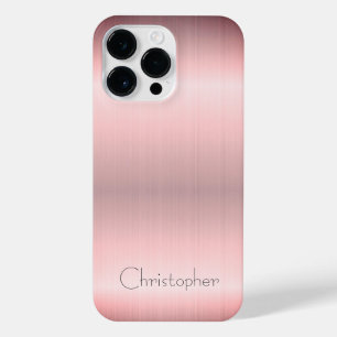 Coque Pour Pour iPhone 14 Pro Max Impression en acier inoxydable en bronze de titane