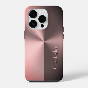 Coque Pour iPhone 14 Plus Impression en acier inoxydable en bronze de titane