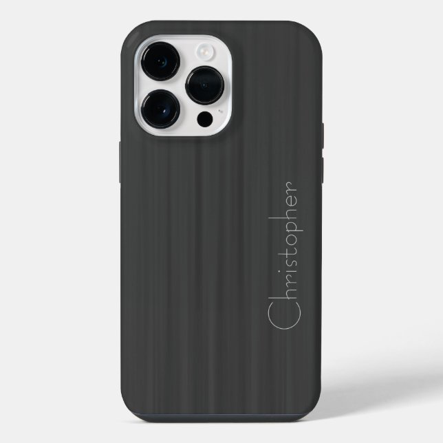Coque iPhone Impression en acier inoxydable gris titane argenté (Verso)