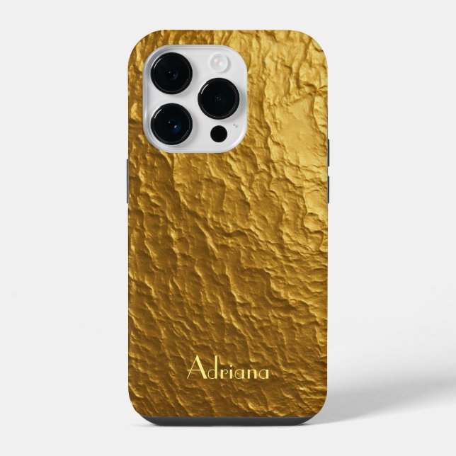 Coque iPhone Impression en acier inoxydable or titane (Verso)