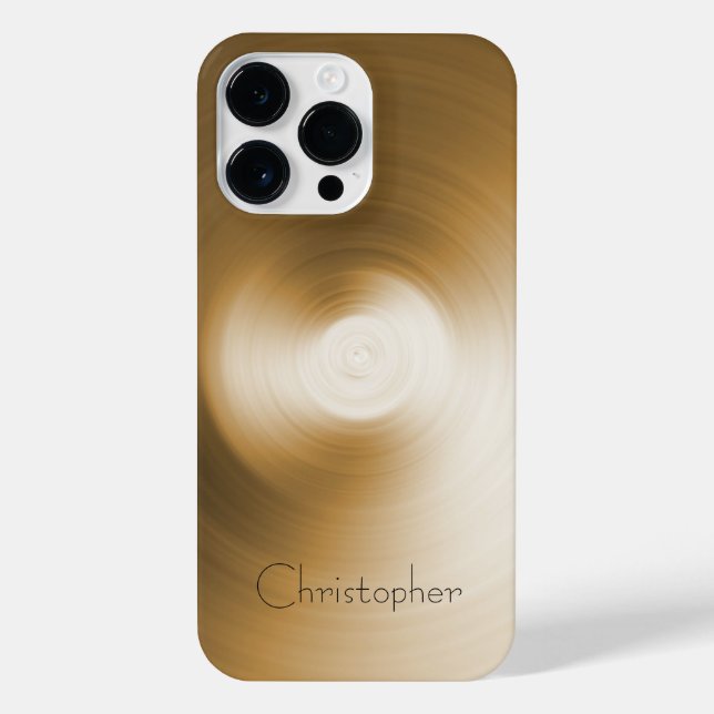 Coque iPhone Impression en acier inoxydable orangé titane (Verso)