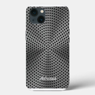 Etui iPhone 13 Impression en acier inoxydable platine
