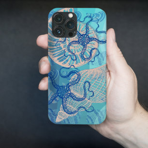 Etui iPhone 13 Pro Max Impression mer bleue abstraite