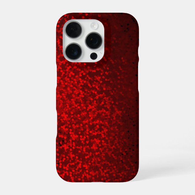 Coque iPhone Impression pailletée bokeh scintillante (Verso)