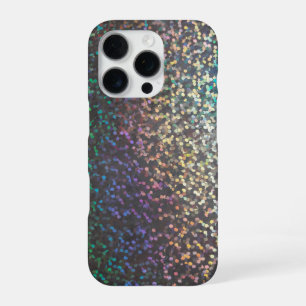Coque iPhone 16 Pro Impression pailletée bokeh scintillement