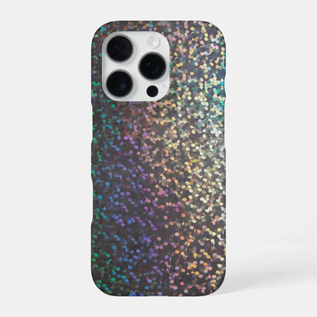 Coque iPhone Impression pailletée bokeh scintillement (Verso)