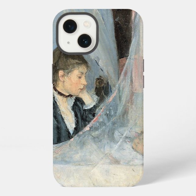 Coque iPhone Impressionniste Mère regardant l'enfant dormir (Verso)