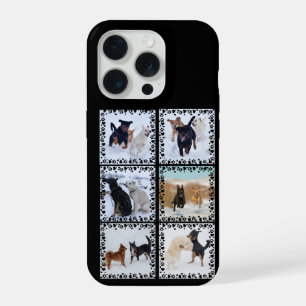 Coque iPhone 15 Pro Impressions de photos de coeur de patte de compagn