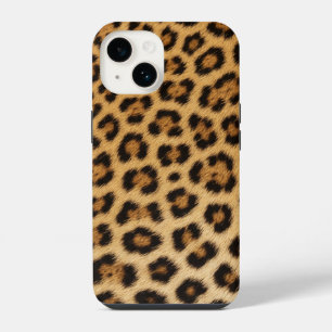 Coque Pour iPhone 14 imprimé animal cuir peau fourrure texture léopard