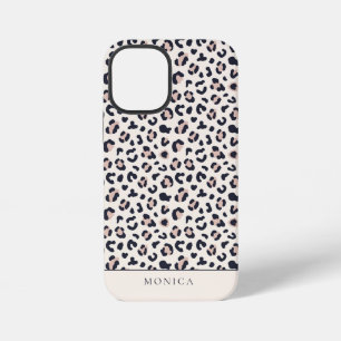 Coque iPhone 12 Mini Imprimé animal monogramme rose