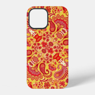 Coque iPhone 12 imprimé bandana paisley ornement vintage, soie cou