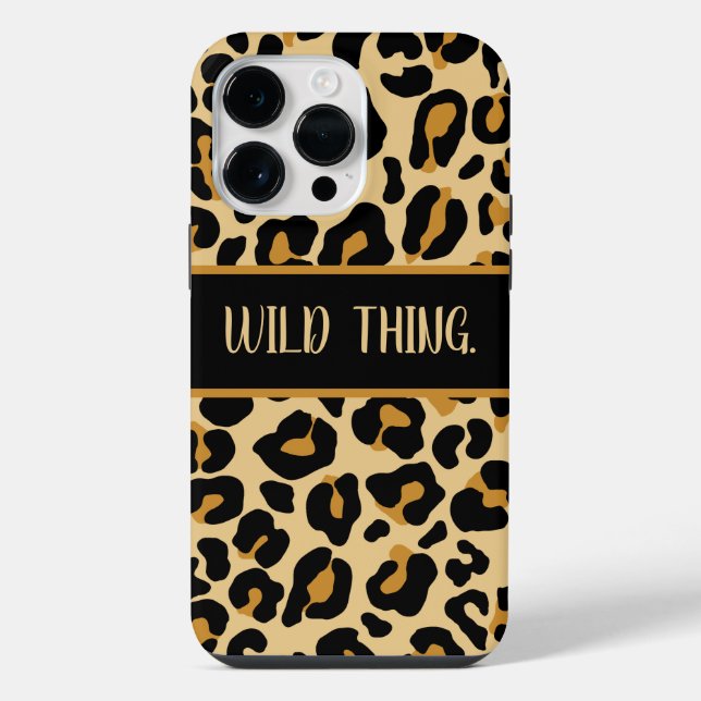 Coque iPhone Imprimé Classique Moderne Léopard Personnalisé Cla (Verso)