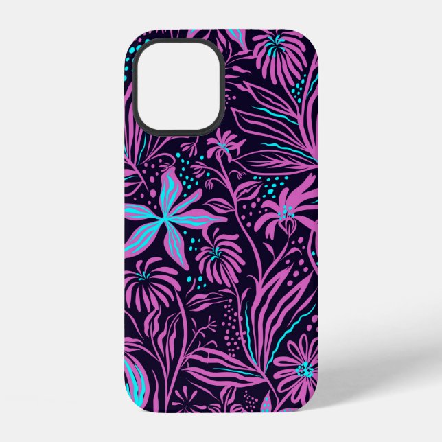 Coque iPhone Imprimer des feuilles de motifs de dessin (Verso)
