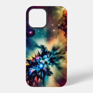 Coque iPhone 12 Pro Inde cosmique couleurs paysage mystique fascinant