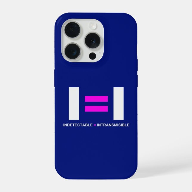 Coque iPhone Indétectable es igual a Intransmisible VIH (Verso)