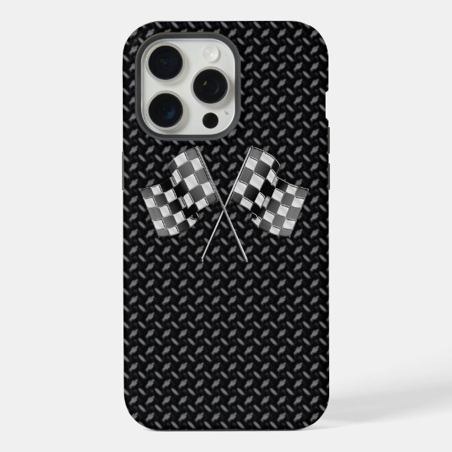 Coque iPhone Indicateurs de course Chrome (Verso)