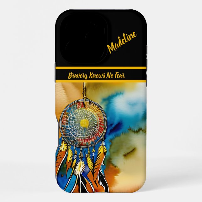 Coque iPhone Indigenous Dreamcatcher : Art Designs (Verso)