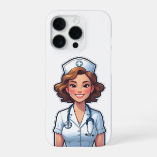 Coque iPhone 16 Pro Infirmière de style cartoon – Héros médical mignon