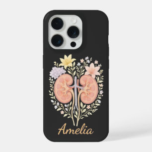 Coque iPhone 15 Pro Infirmière et technicienne en néphrologie anatomiq