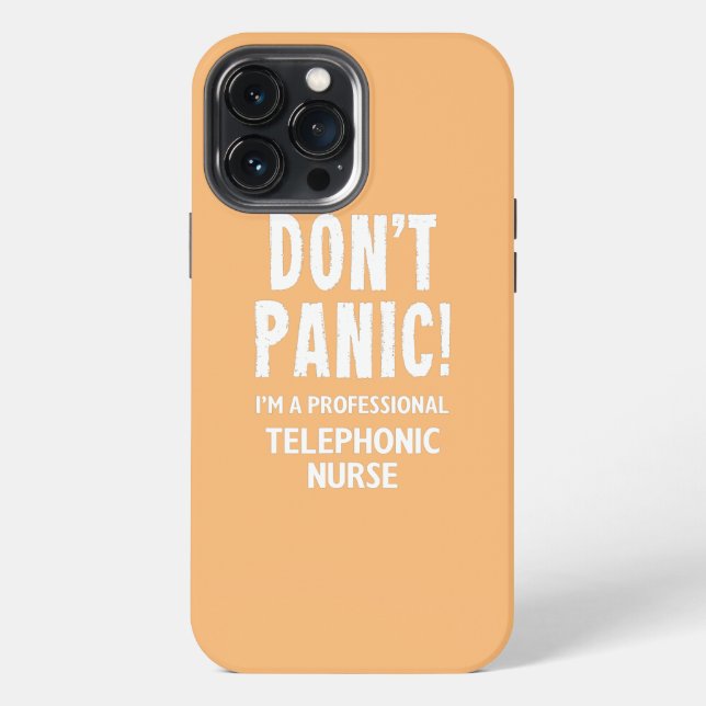 Coque iPhone Infirmière téléphonique (Verso)