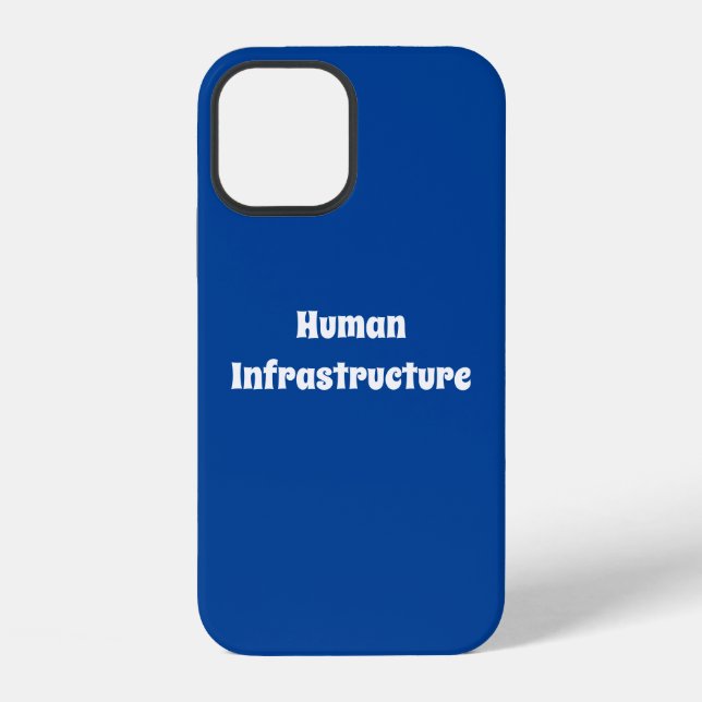 Coque iPhone Infrastructure humaine (Verso)