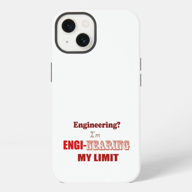 Coque iPhone ingénierie ma limite (Verso)