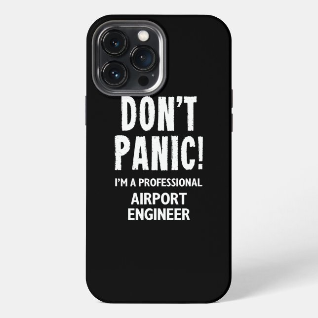 Coque iPhone Ingénieur d'aéroport  (Verso)